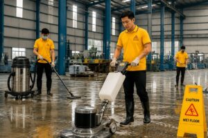 Vệ sinh sàn nhà xưởng